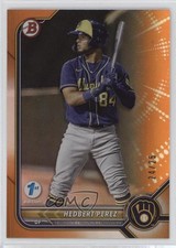 2022 Bowman 1st Edition Orange Foil 24/25 Hedbert Perez #BPPF-67 j5y