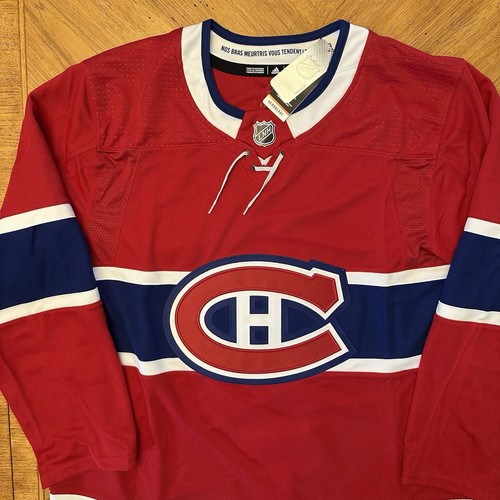 Montreal Canadiens Adidas PrimeGreen Home Jersey Size 54 Red NWT! - Picture 2 of 10