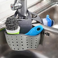Kitchen Hanging Storage Drain Sink Organiser Rack Sponge Caddy Holder Plastic.