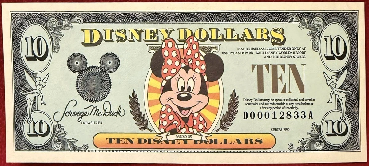 Minnie Mouse Disney Dollars (1968-Now) for sale | eBay