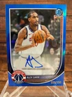 2025-26 Topps Bowman Chrome Alex Sarr  Blue Refractor Auto #BCA-AS 058/150 Wash