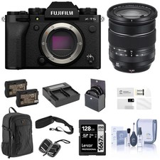 Fujifilm X-T5 Mirrorless Camera, Black with XF 16-80mm f/4.0 R OIS WR Lens, 128G