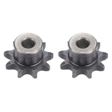 08B Chain Roller Sprocket 10mm Bore 1/2" Pitch 9 Tooth Type B Sprocket 2Pcs