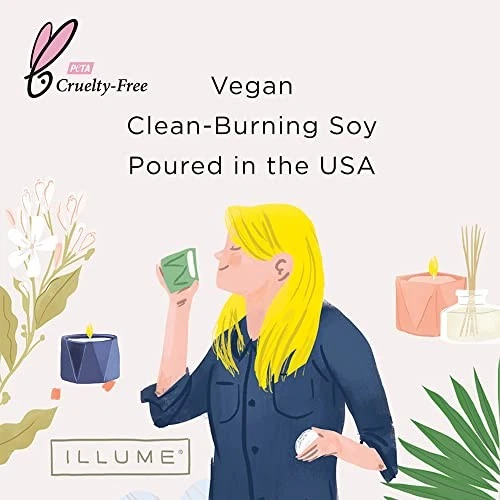 Vela de soja de cedro y bálsamo navideño noble Illume, lata grande Foto 2 de 4