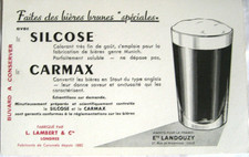 Rare Buvard Brasserie Ets LANDOUZY à LILLE - NORD - 59 : Bières MUNICH et STOUT