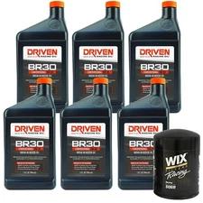 Driven 01806 BR30 5W30/WIX 51061R SBFits Chevy Break-In Oil Change Kit