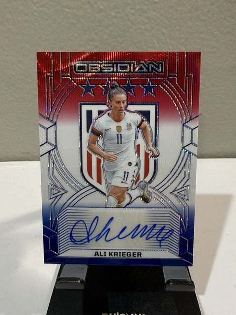2024-25 Obsidian Ali Krieger Red White Blue Auto Match Class of 2019 12 /25