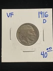 1916-D 5C Buffalo Nickel  VF
