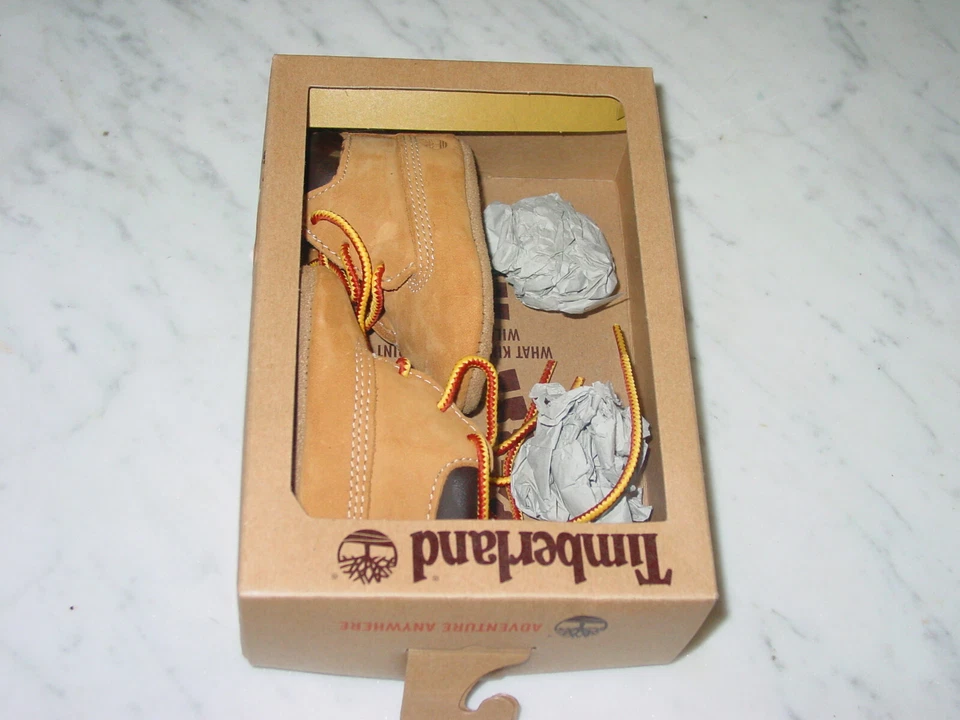 Ботинки для детской кроватки из нубука Timberland пшеница! Размер 1C с коробкой! - Изображение 2 из 4