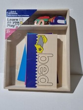 Josh & Twinkle Learn As You Play, Wooden Words,pictures,letters, 3years+
