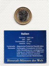 Italien 1000 Lira 1997 "European Union" falsche Karte