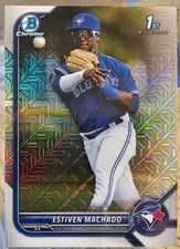 2022 Bowman Chrome Mojo Refractor Estiven Machado #BCP-12 Toronto Blue Jays