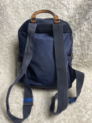 Tory Burch Perry Navy Blue Nylon Small Backpack Royal Blue 