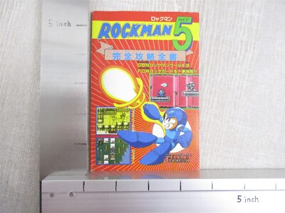 ROCKMAN 5 Mega Man Guide Famicom Fan Book 1993 Japan Ltd Booklet