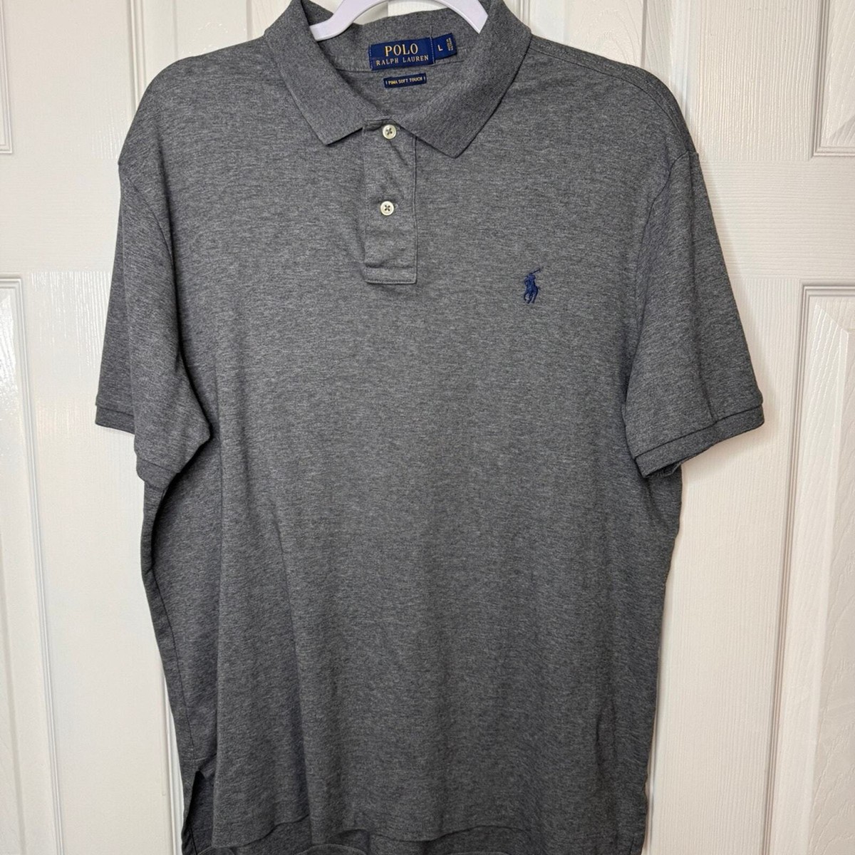 Polo Ralph Lauren prima soft touch-Large-gray-polo | eBay