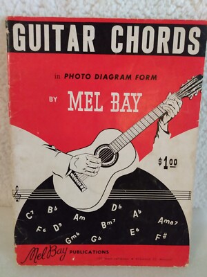 Guitar Chords In Photo Diagram Form By Mel Bay 1959