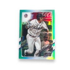 2021 Topps Chrome NPB Nien-Ting Wu Aqua Refractor 03/199 #134
