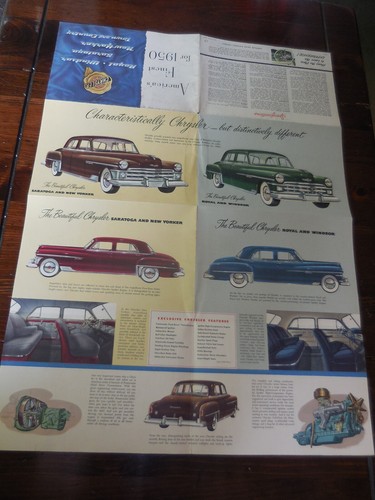 Original 1949s List,brochure for 1950 year model cars advertising for CHRYSLER - Picture 10 of 12