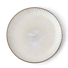 Minorutouki mino ware "SENDAN" Dinner Plate White, φ9.25×H0.98in 19.29oz