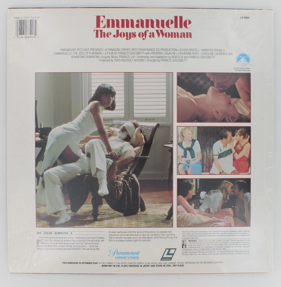 Emmanuelle Sealed Laserdisc Alain Cuny Sylvia Kristel EP Videodisc - Image 2 of 2
