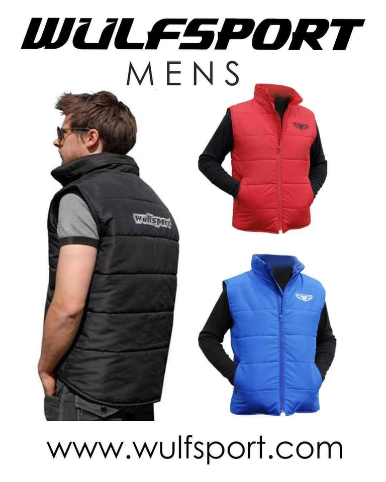 Wulfsport Herren Weste schwarz blau rot Körperwärmer S-XXL Motocross Enduro Trials