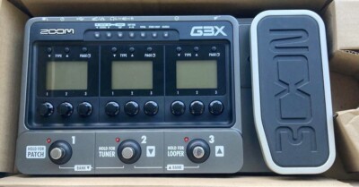 Zoom G3X Multi-Effektpedal für E-Gitarre mit Expression Pedal Vintage