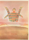 Poster FOLON Palais des Beaux Arts de Bruxelles 06/11 to 14/12/1975 30cm x 40cm