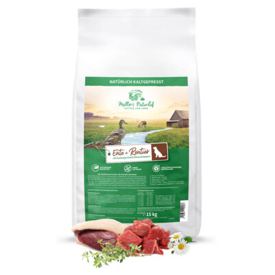 Müller s Naturhof - Ente & Rentier - 15 kg - Hundefutter