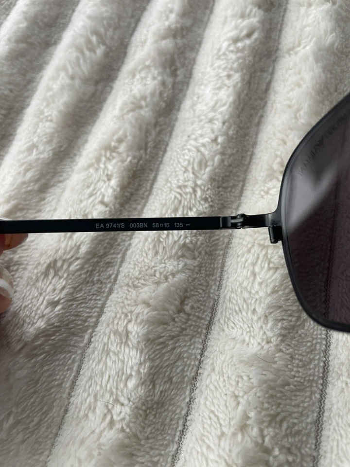 Emporio Armani Men's EA 9741/S Aviator Sunglasses, Matte Black - Image 4 of 4