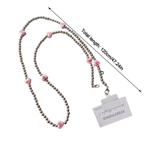Gradient Love Heart Phone Crossbody Lanyard Rope for For iPhone/Samsung - Zdjęcie 2 z 8