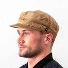 Skipper Cap Breton Cap or Mariners Hat made in Beige Cord Corduroy Ireland