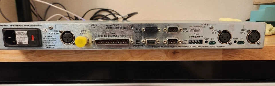 Dolby DP503 Digital Audio Encoder Two Channel Rack - Image 3 of 3