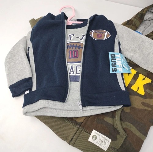 Carter's Tuffguys 3 Piece Baby Boy Football Camo Shirt Hoodie 12 18 Month - Picture 5 of 7
