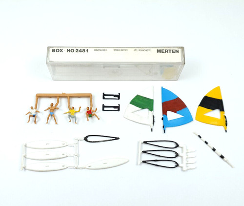 Figuras Merten H0 2481 Windsurfista Playa Surfer Diorama 1:87 Set Preiser Coleccionista | Zustand: Gebraucht