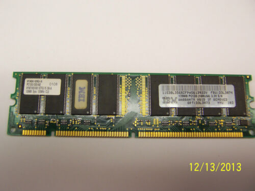 Barrette Mémoire RAM 256MB SDRAM PC133 - 168 Pins Non-ECC - Modèle KVR133X64C3Q/256 (Kingston) - Occasion