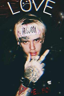 Lil Peep poster wall art home decor photo print 24/" x 36/"