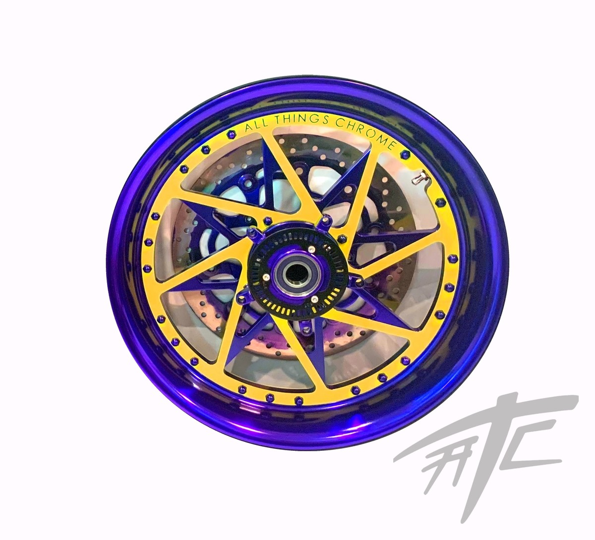 ZX-14 240 FAT TIRE BLUE & ORANGE SWITCHBACK WHEELS 06-11 NINJA ZX