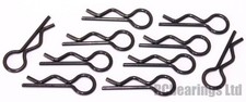 Bodyshell R Clips 22.8mm Length RC Cars x10 Body Shell clamps