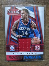 K.J. McDaniels 2014-15 NBA Panini Threads Basketball Rookie Relic Card