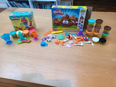 Play Doh Bundle Ice Cream Treat Set Poop Troop 3yrs+ All Accessories  Included UK