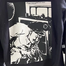 2014 FW14 SUPREME RAYMOND PETTIBON BLOOD & SPERM HOODED SWEATSHIRT BLACK Small S