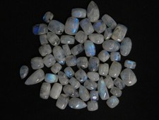 Cabujón de piedras preciosas de piedra lunar arco iris natural suelto para jo...
