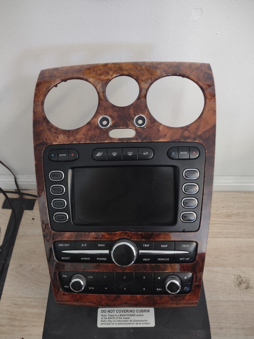 03-07 Bentley Continental Flying Spur GT Command Head Unit Navigation Radio OEM