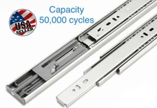 Soft-Close Ball Bearing Drawer Slides Full Extension 16" 100lb weight limit