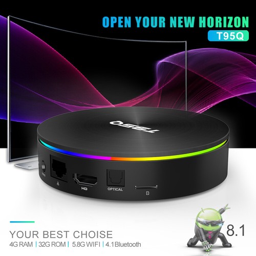 T95Q Amlogic S905X2 Quad Core Android 8.1 Smart TV BOX 4G 32G/64G Media Player - Picture 7 of 13