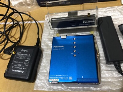Panasonic SJ-MJ99 Portable MD Player Blue With Box Operation