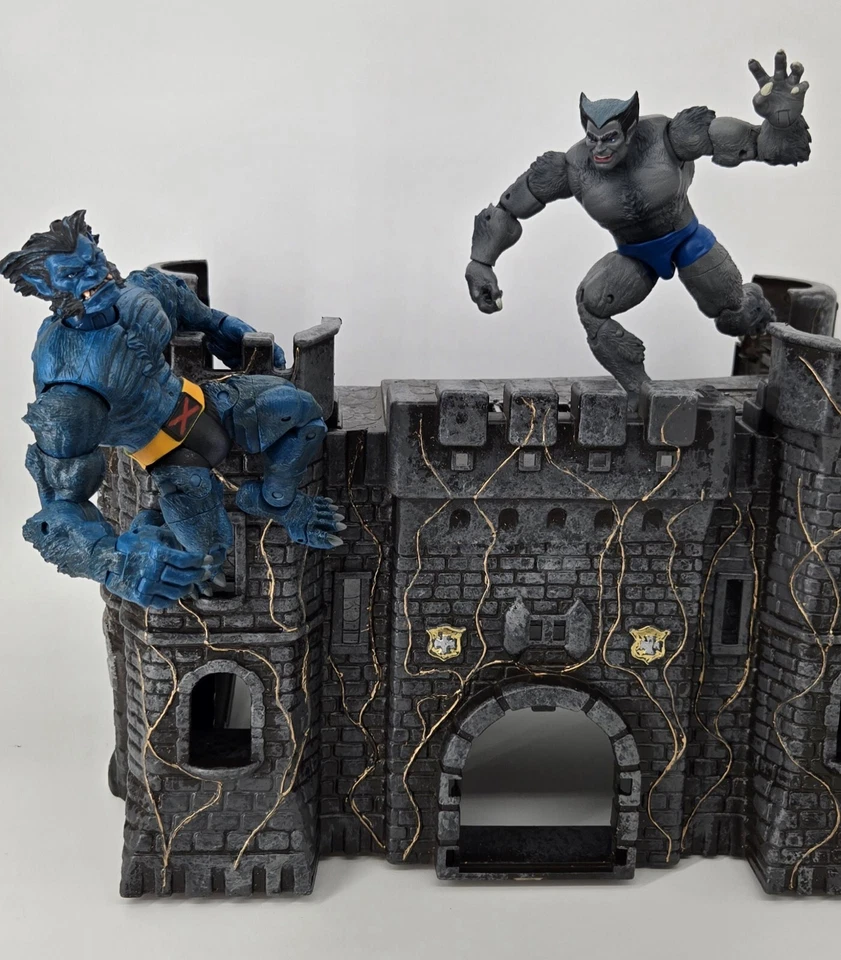 Marvel Legends X-Men Retro Blue And Gray Beast Hank McCoy 2 Pack Hasbro & ToyBiz - Imagem 2 de 4