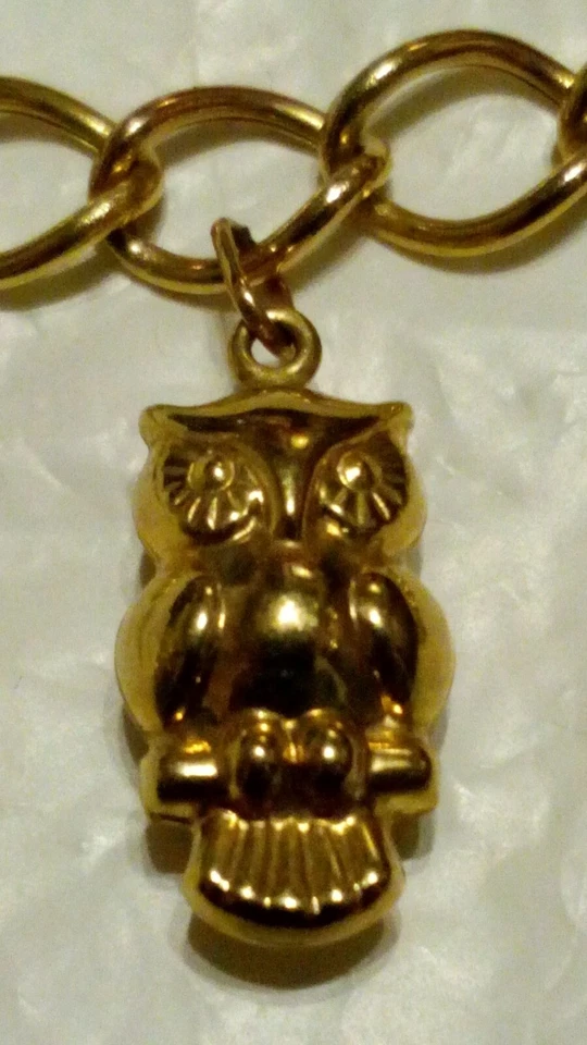 FABULOSO BRAZALETE DE ORO AMARILLO MACIZO DE 9 quilates 375 TEMA MIXTO con 5 dijes***   Foto 4 de 4