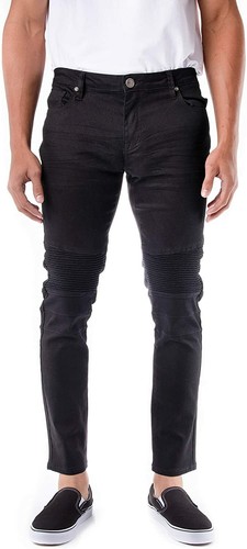 Flex Stretch Moto Denim Jeans Pants 