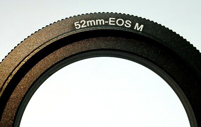 52mm Macro Reverse Adapter Ring for Canon EOS M M2 EF-M mount mirrorless cameras